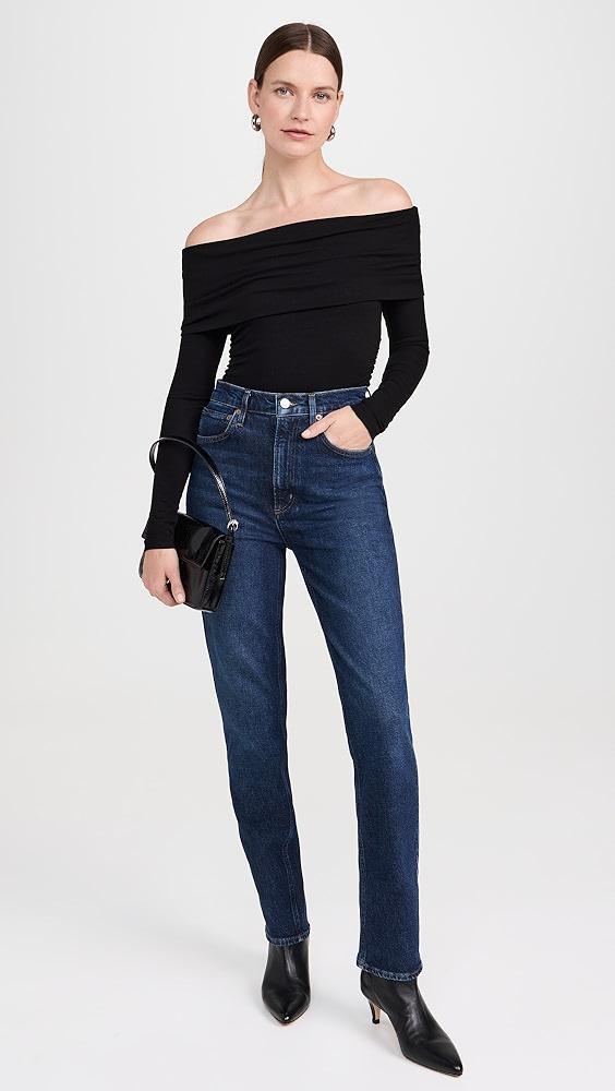 AGOLDE High Rise Stovepipe Jeans | Shopbop Product Image