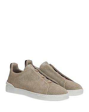 Zegna Mens Canvas Triple Stitch Low Top Sneakers Product Image