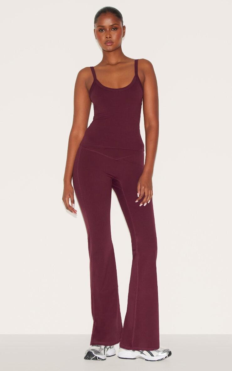 Deep Burgundy Ultimate Sculpt Strappy Gym Vest Product Image