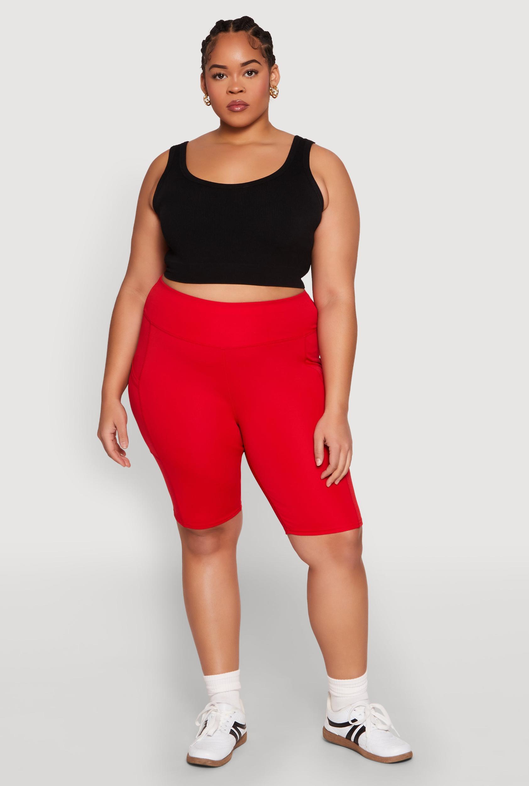 Womens Plus Size Spandex Biker Shorts Product Image