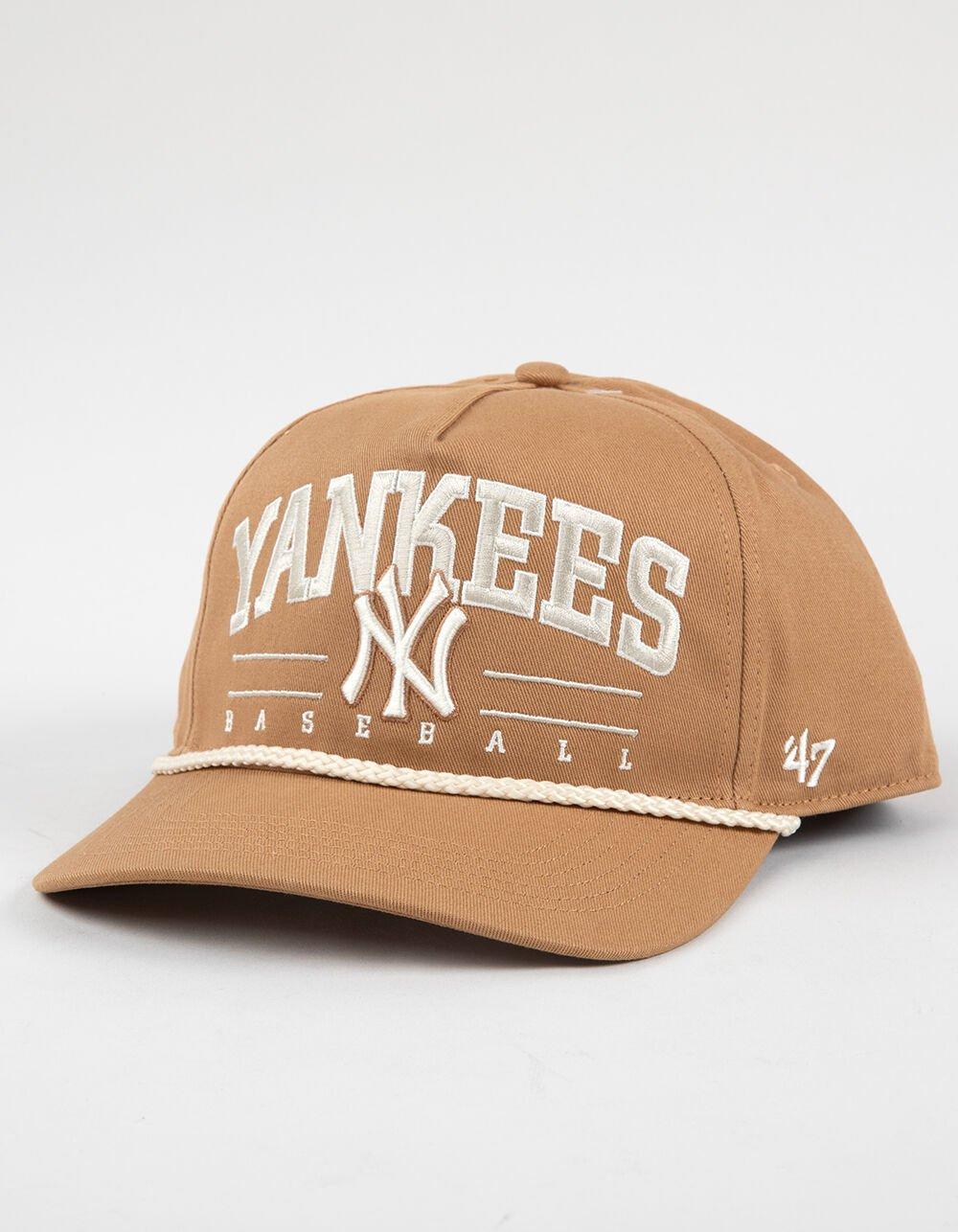 47 BRAND New York Yankees '47 Hitch Roscoe Snapback Hat - TAN Product Image