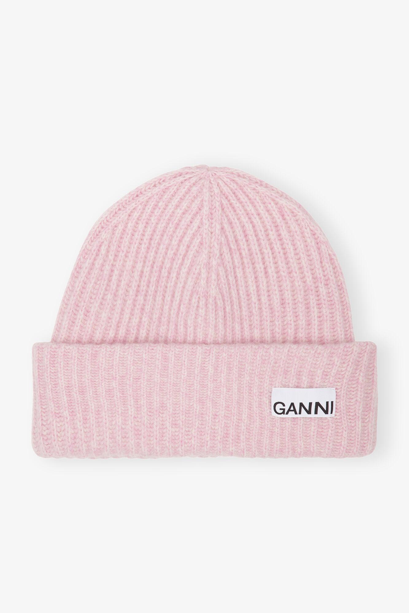 Oversized Wool Rib Knit Beanie Product Image