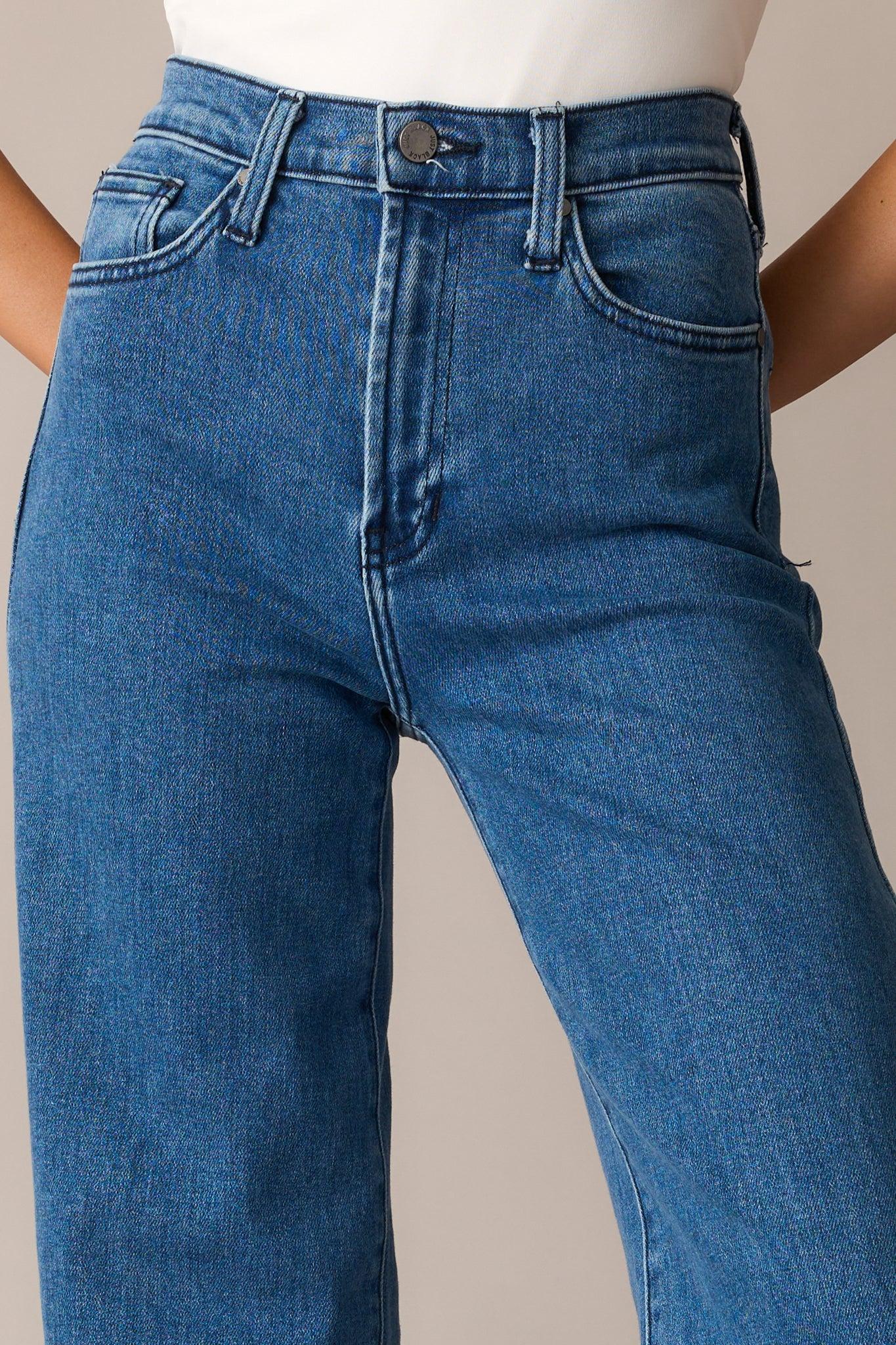 Wherever We Go Medium Wash Wide Leg Jeans Product Image