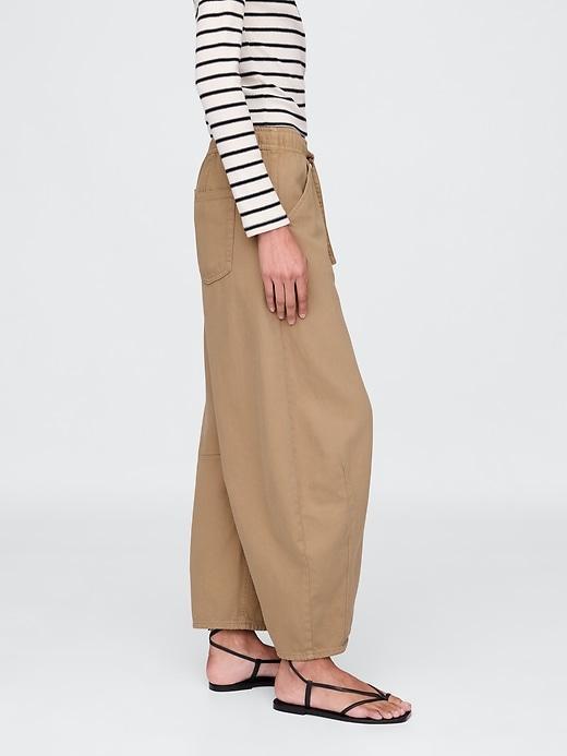 Mid Rise UltraSoft Denim Stripe Easy Horseshoe Jeans Product Image