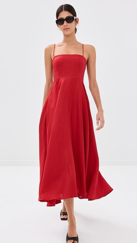Reformation Monette Linen Dress | Shopbop Product Image