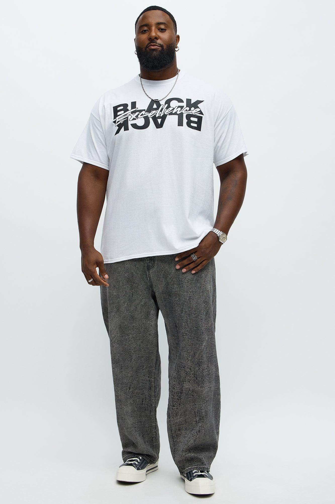 Black Excellence Lifestyle Short Sleeve Tee - White Product Image