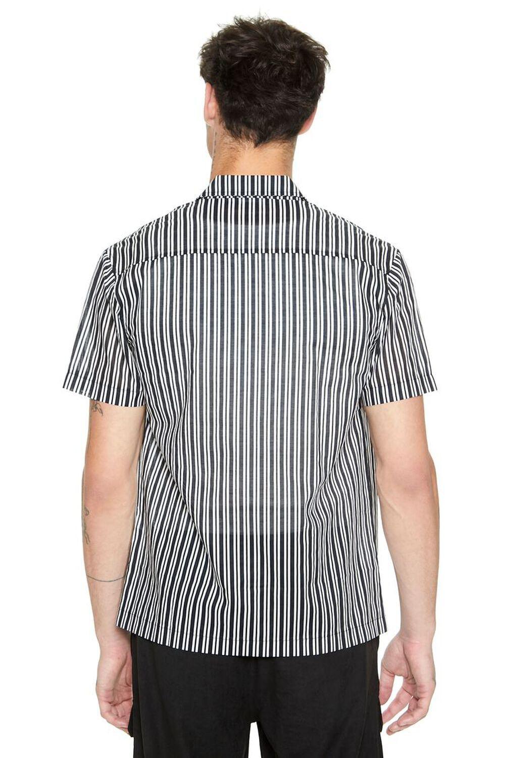 Striped Poplin Short-Sleeve Shirt | Forever 21 Product Image