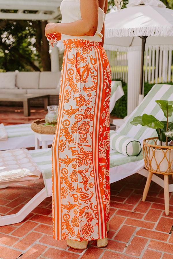 Sunny Smiles High Waist Satin Pants Product Image