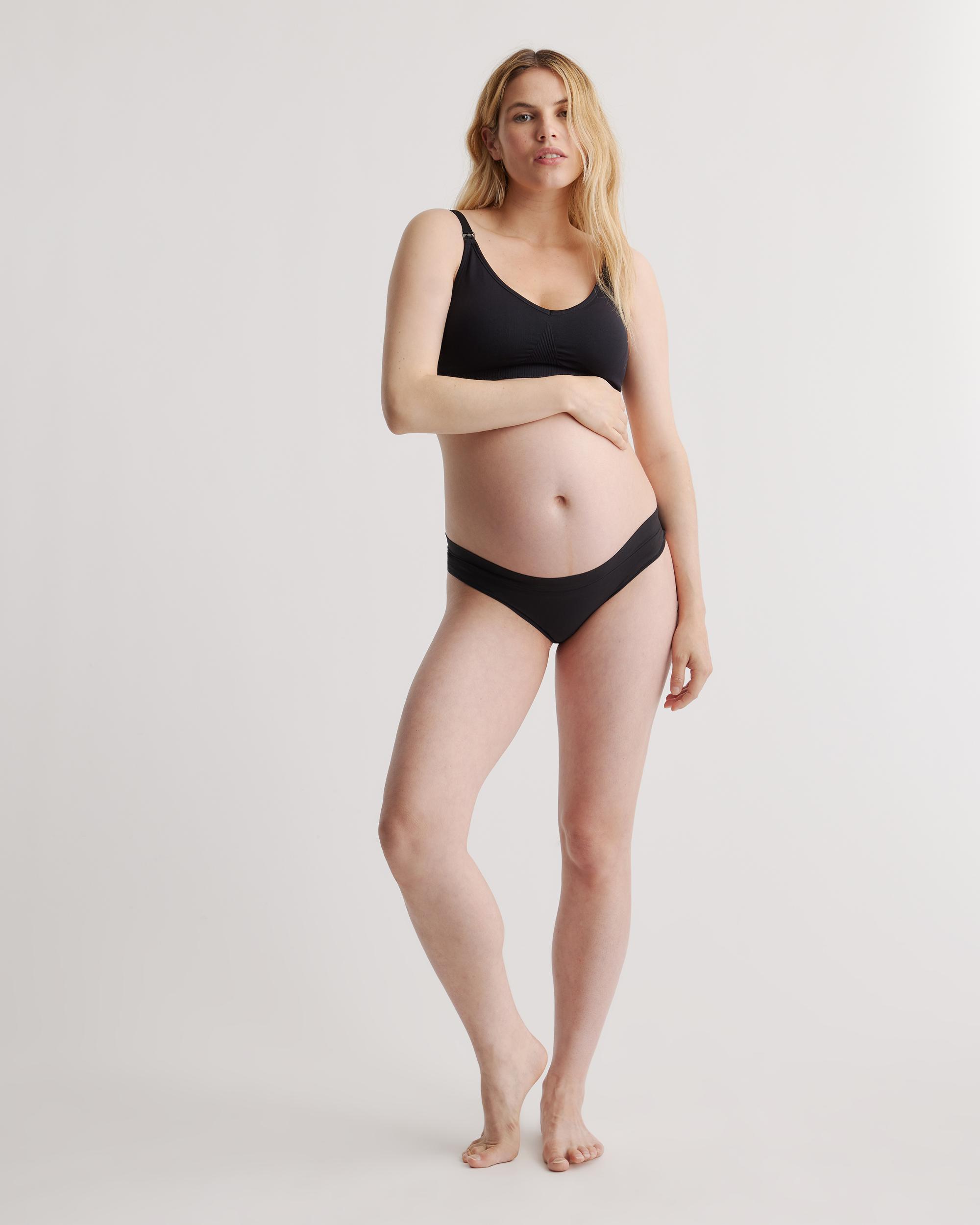 Quince | Women's Second Skin Maternity Thong Nylon/Spandex Product Image