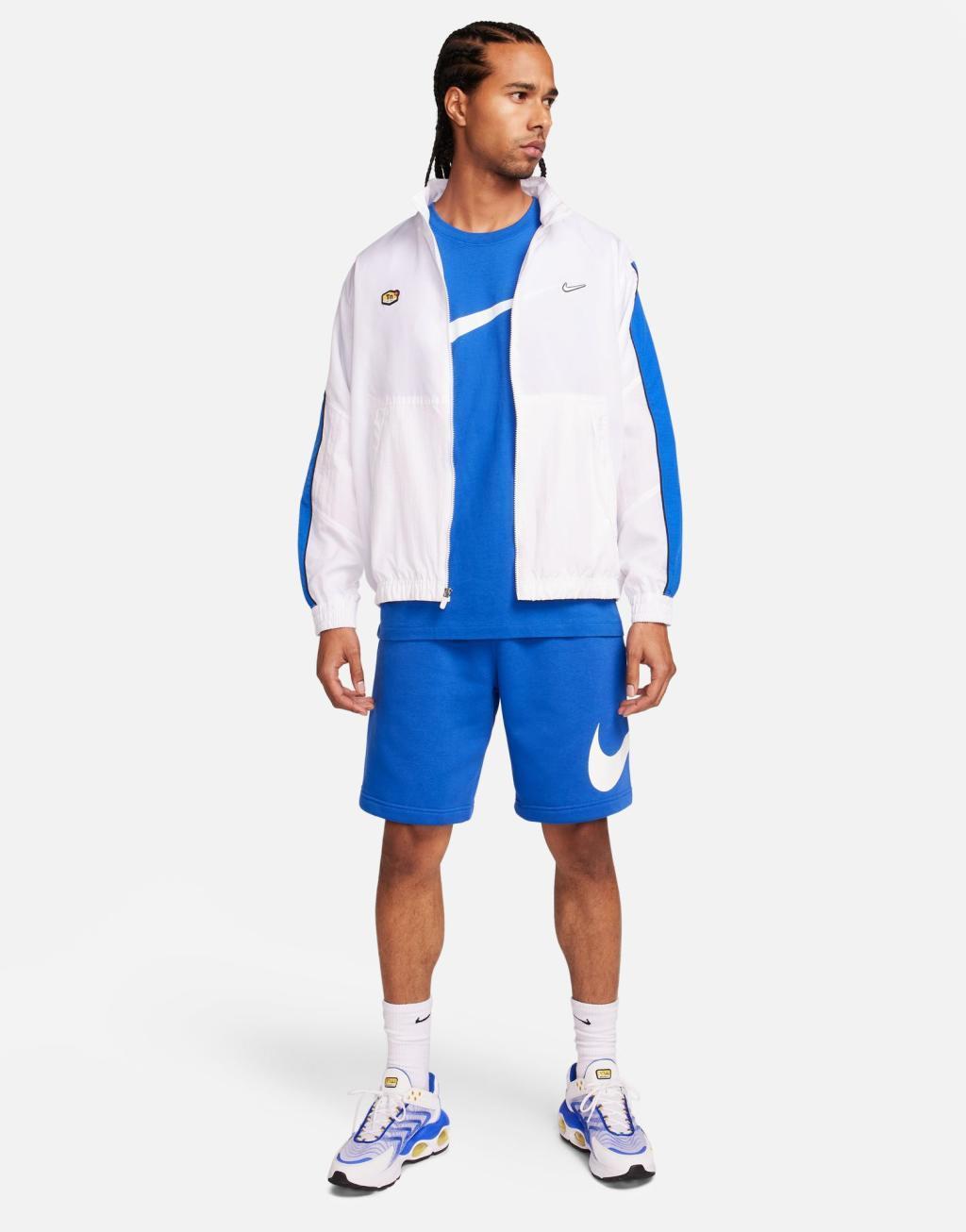 Nike Club graphic shorts in blue  Product Image