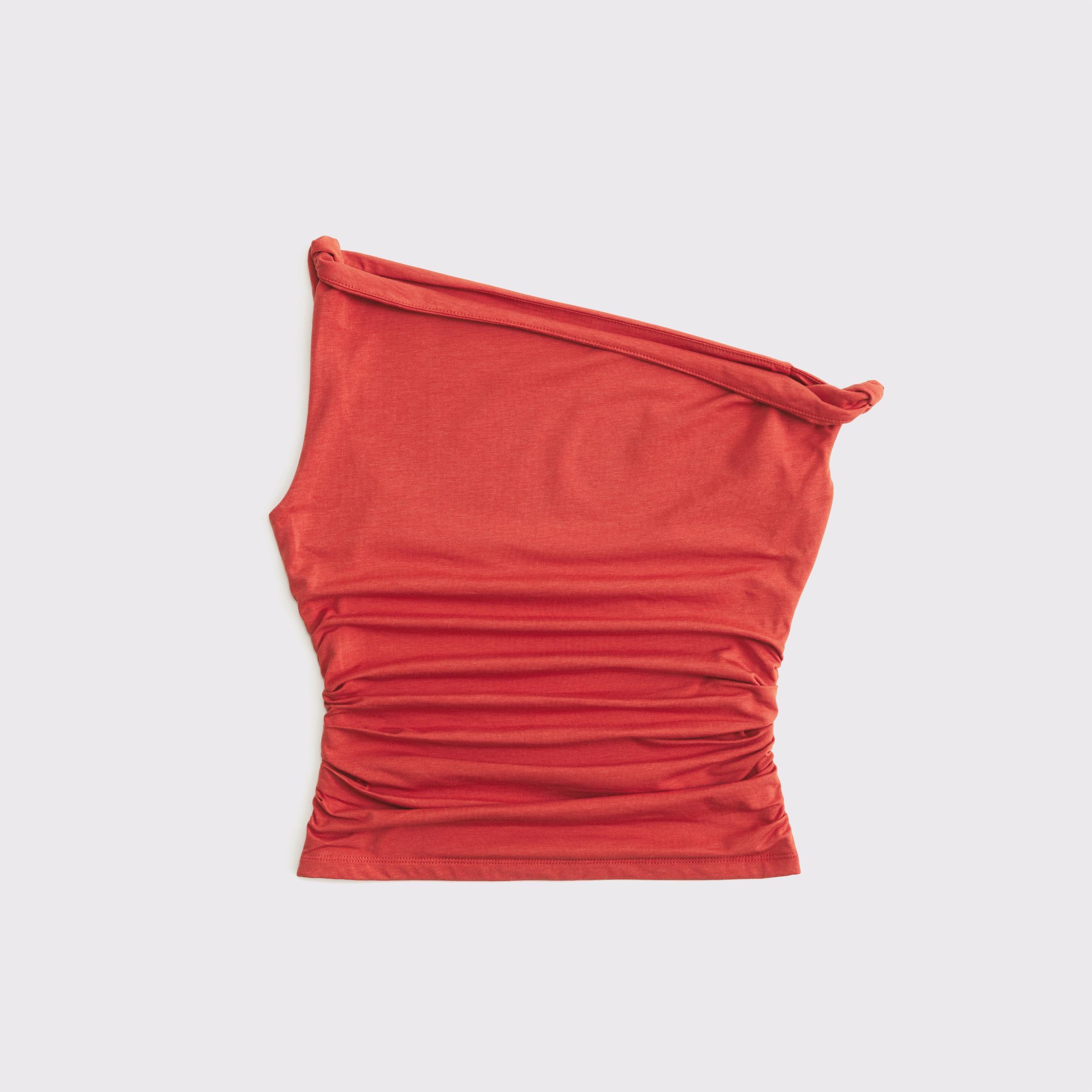 Asymmetrical Mesh Twist Top Product Image