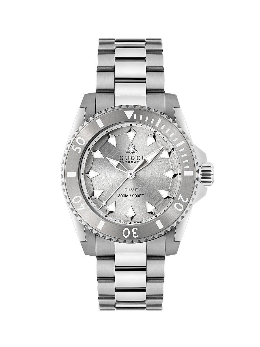 Mens Gucci Dive Steel Bracelet Watch/40MM Product Image