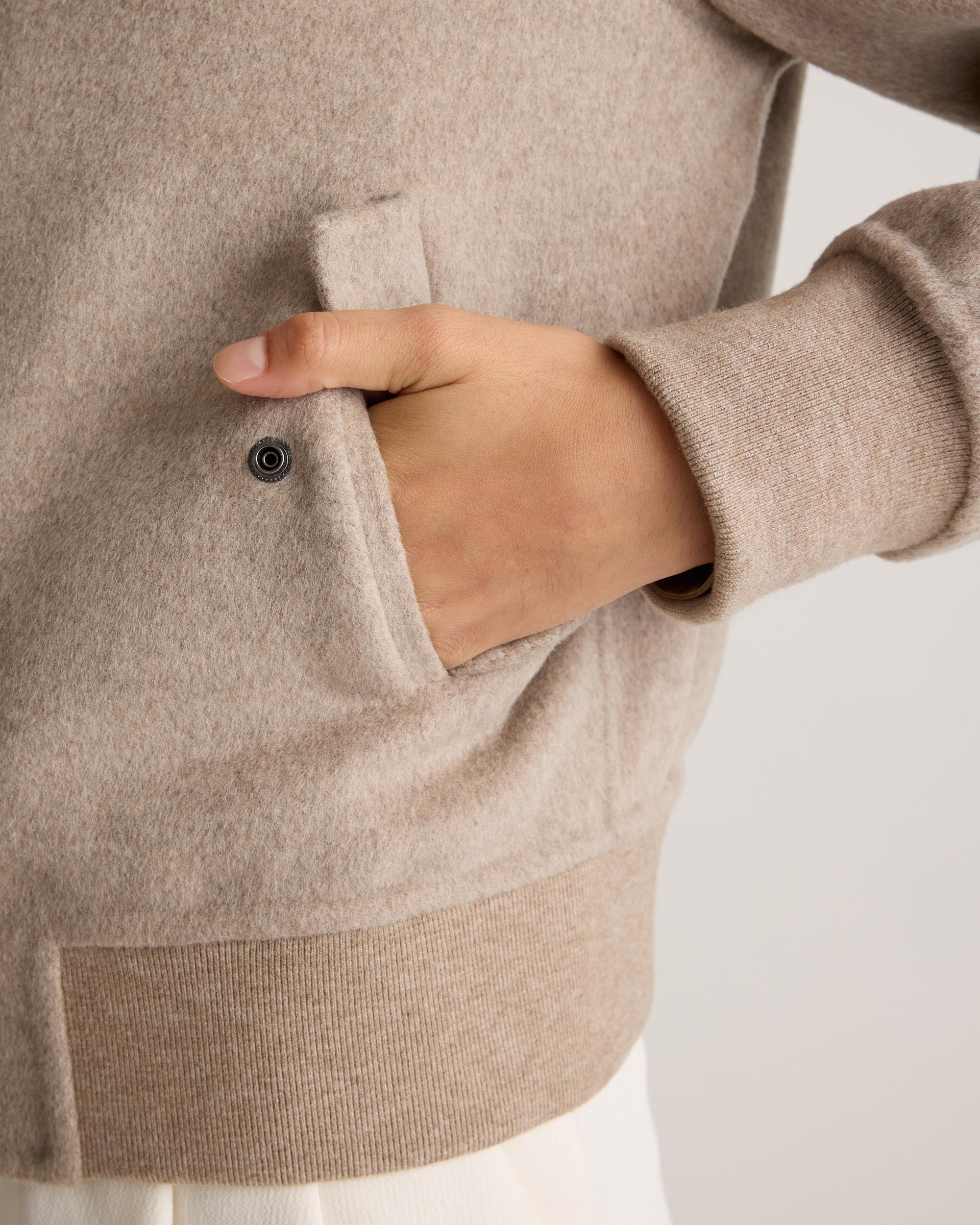 Quince | Women's Double-Faced Merino Wool Bomber Jacket Size XS Product Image