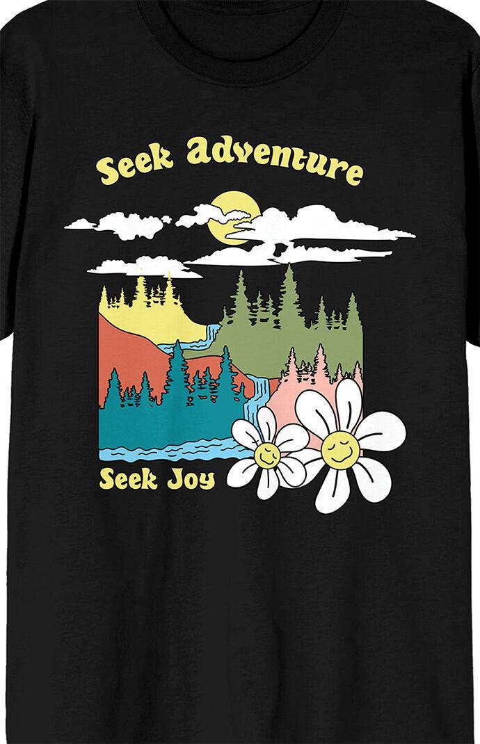 Men's Positive Vibes Seek Adventure T-Shirt Product Image