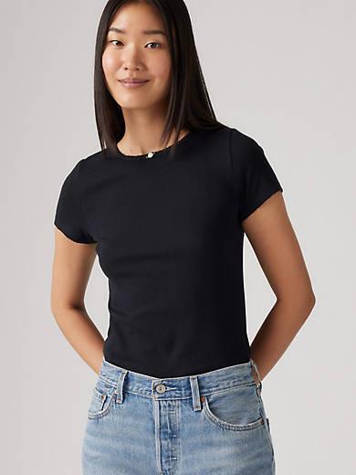 Dry Goods Women's Pointelle T-Shirt Product Image