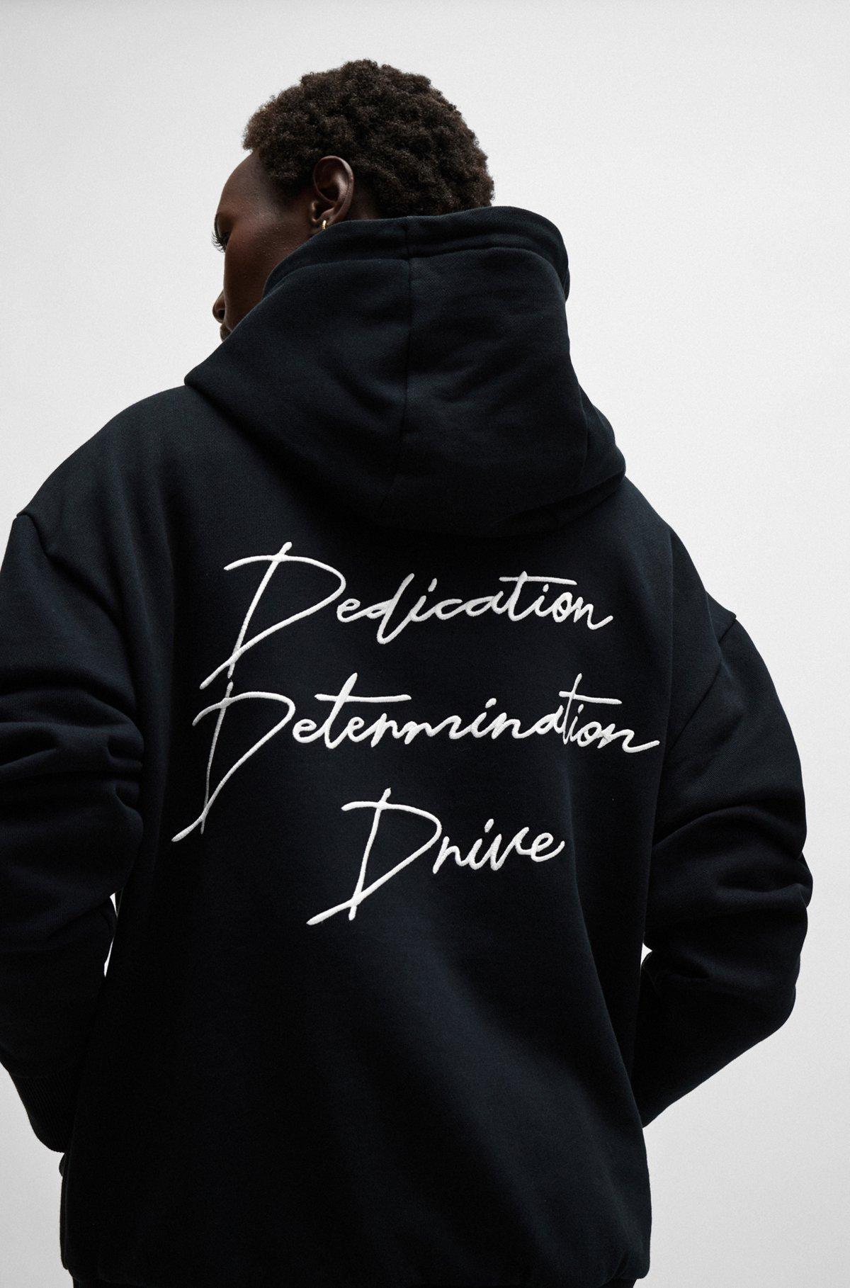 NAOMI x BOSS cotton-terry sweatshirt with ribbed trims Product Image