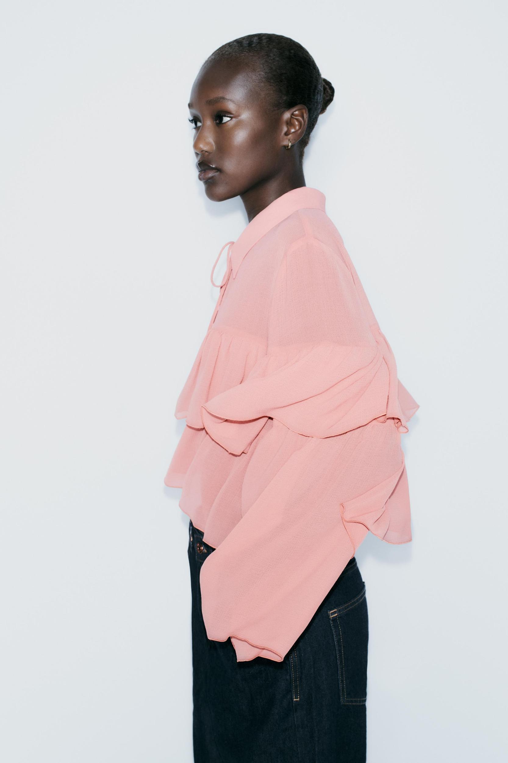 RUFFLED BLOUSE Product Image