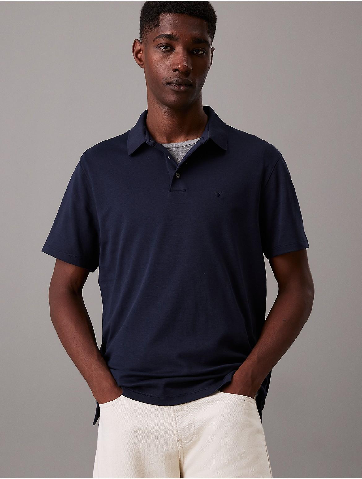 Calvin Klein Men's Supima Cotton Classic Polo Shirt - White - XS Product Image