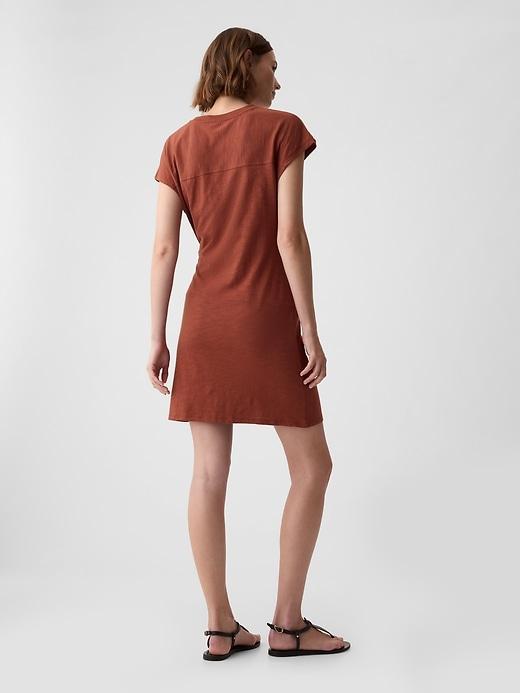 Tie-Knot Mini T-Shirt Dress Product Image