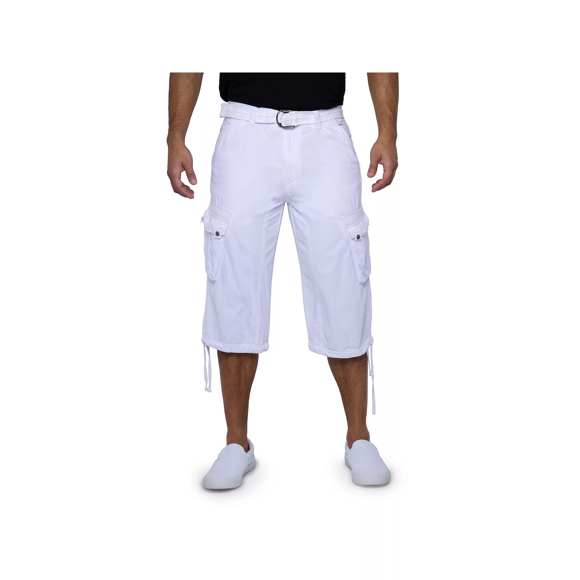 Men's Xray Messenger Belted Cargo Shorts, Size: 36, Black Camo Product Image