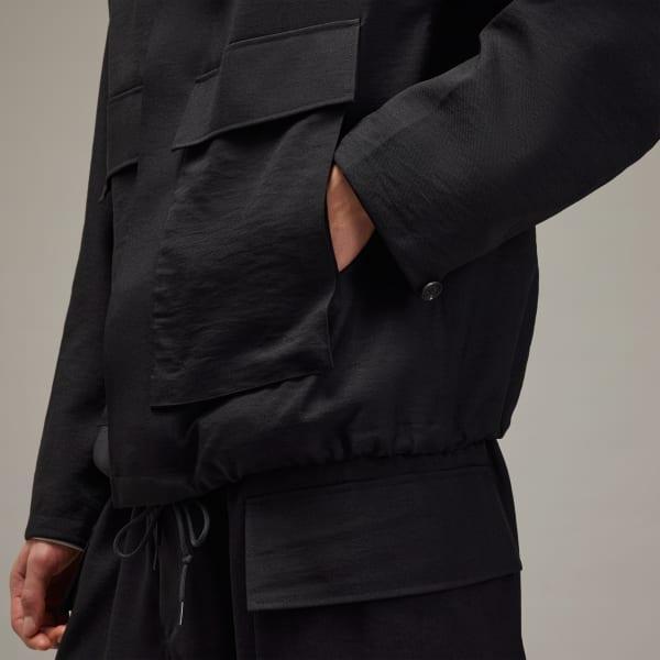 adidas Y-3 Sport Uniform Coach Jacket Clear Grey XS Mens Product Image