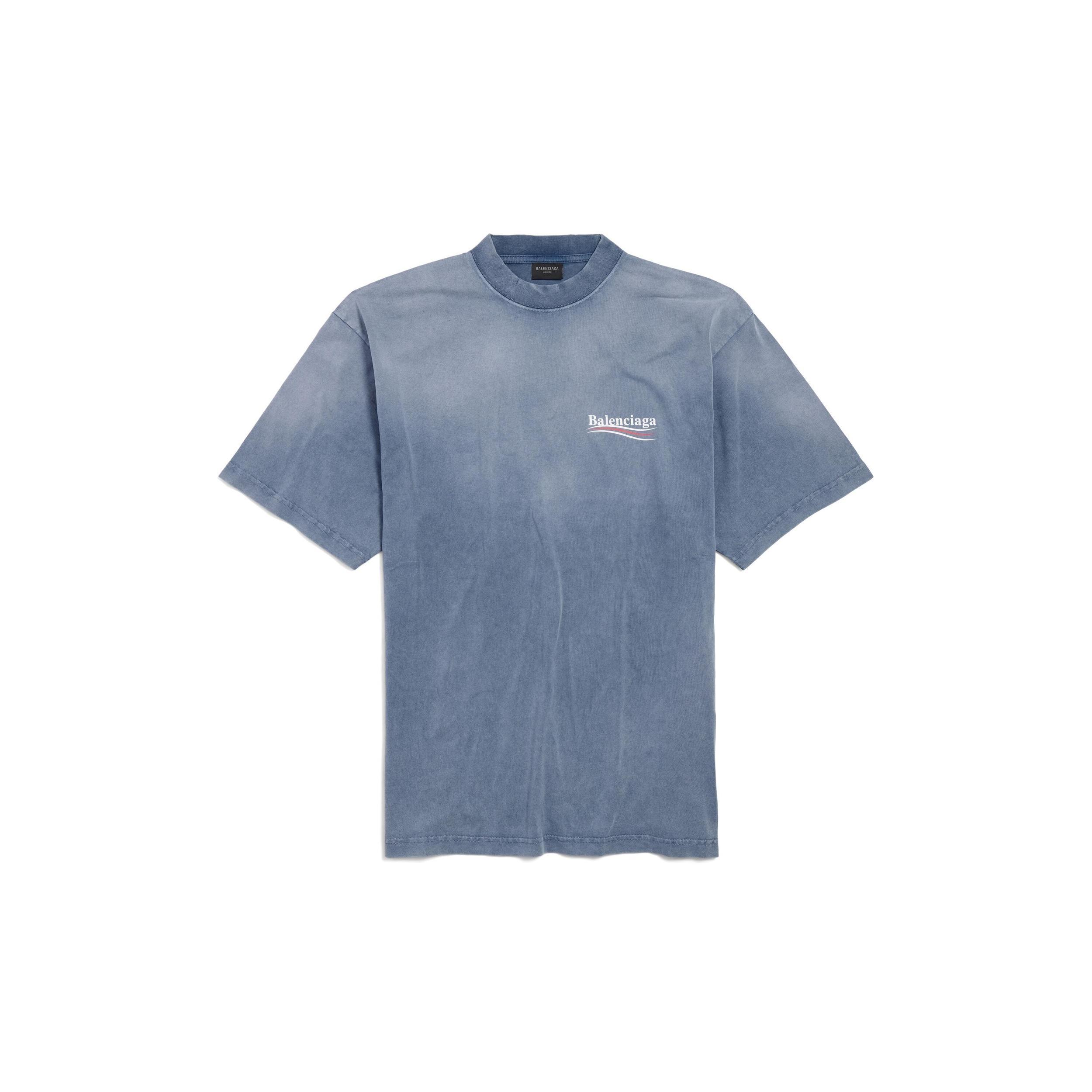 Men's Political Campaign T-shirt Medium Fit in Faded Blue/white/red Product Image