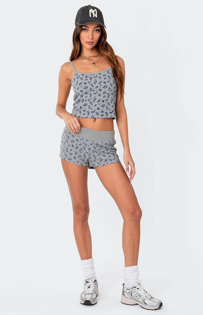 Edikted Women's Wildflower Waffle Tank Top Product Image