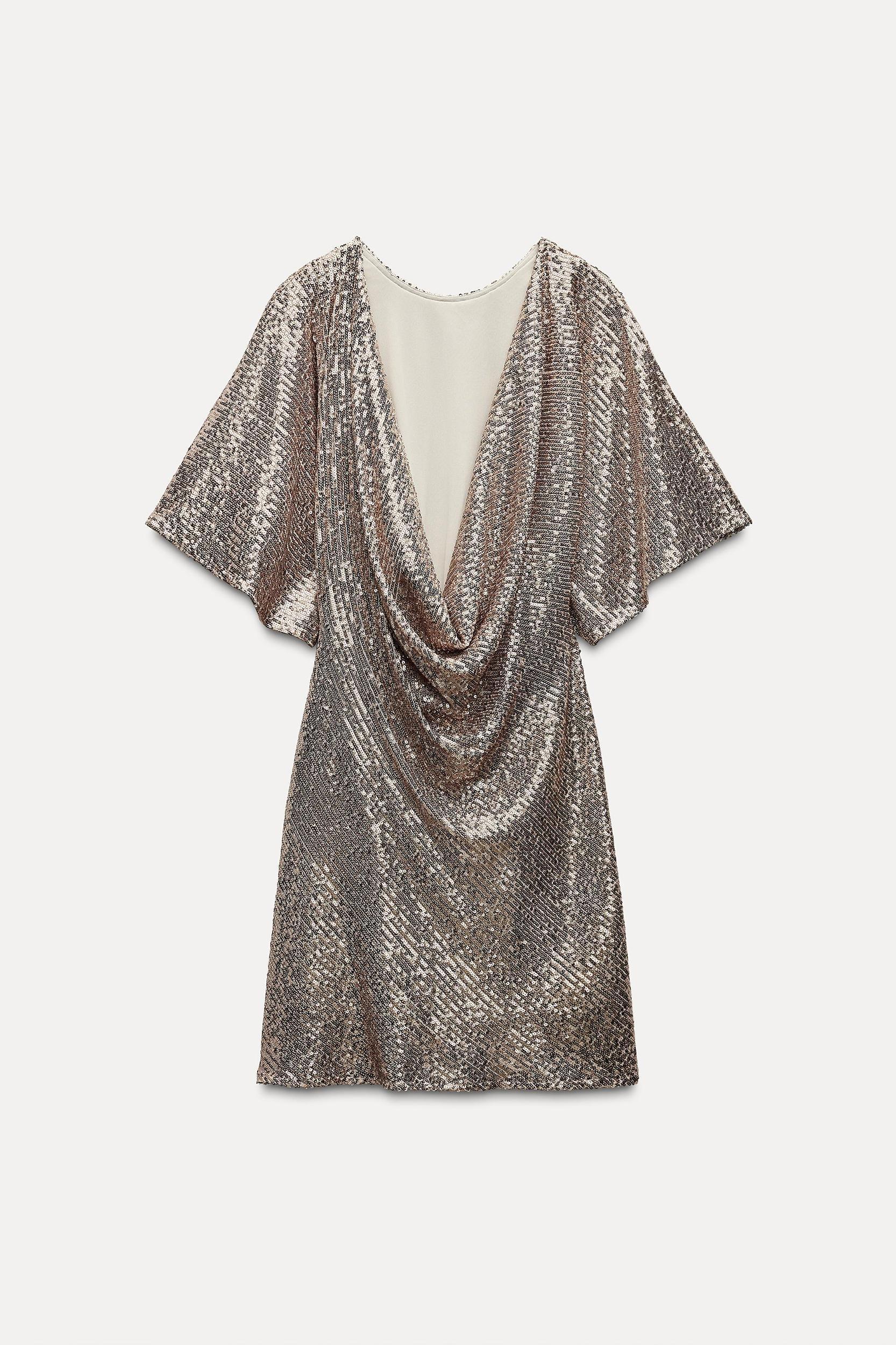 SHORT SEQUIN DRESS Product Image