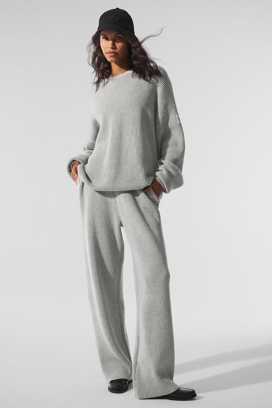 Domain Rib Knit Sweatpant - Athletic Heather Grey Product Image