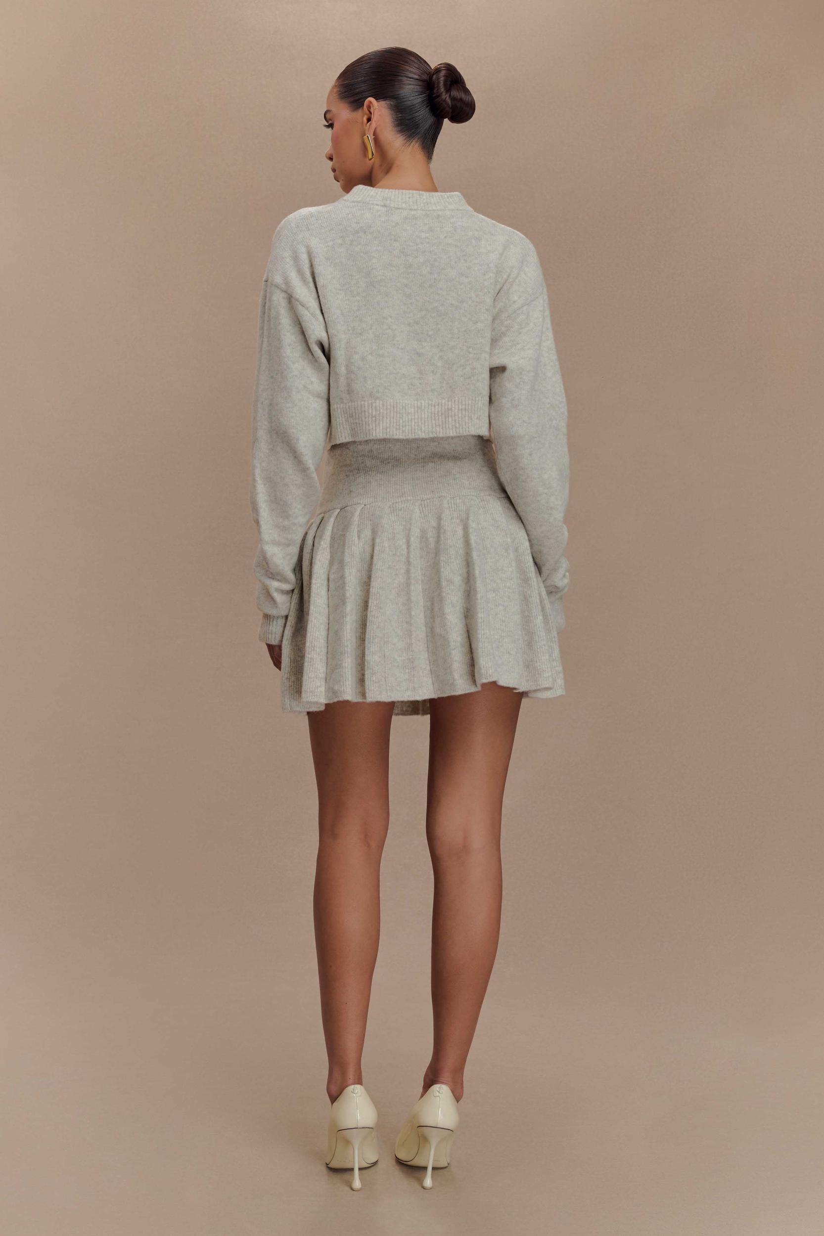 Shelby Knit Cardigan - Heather Grey Marle Product Image