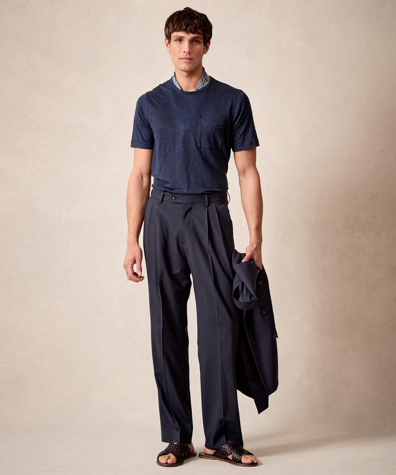 Italian Tropical Wool Wythe Trouser Product Image