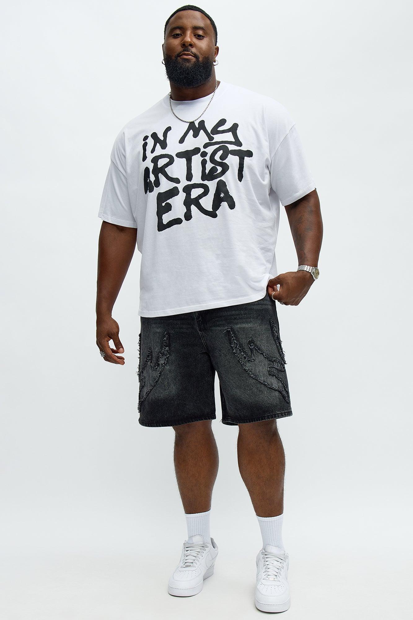 In My Artist Era Oversized Short Sleeve Tee - White Product Image