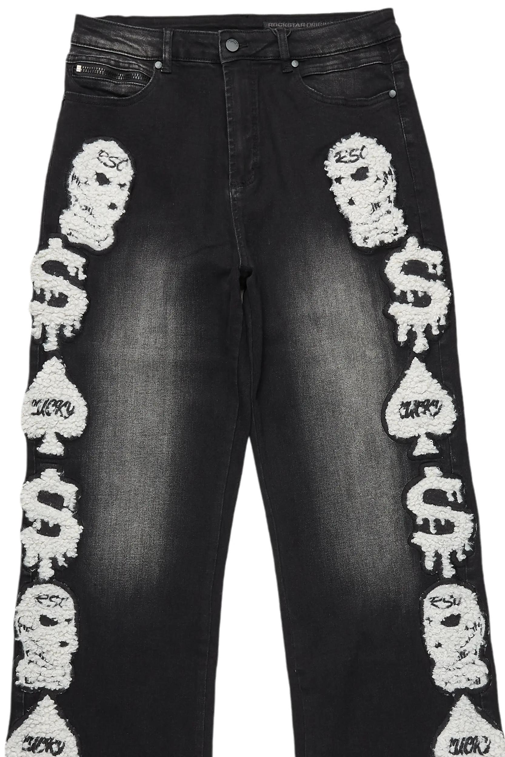 Francis Black Baggy Fit Jean Male Product Image