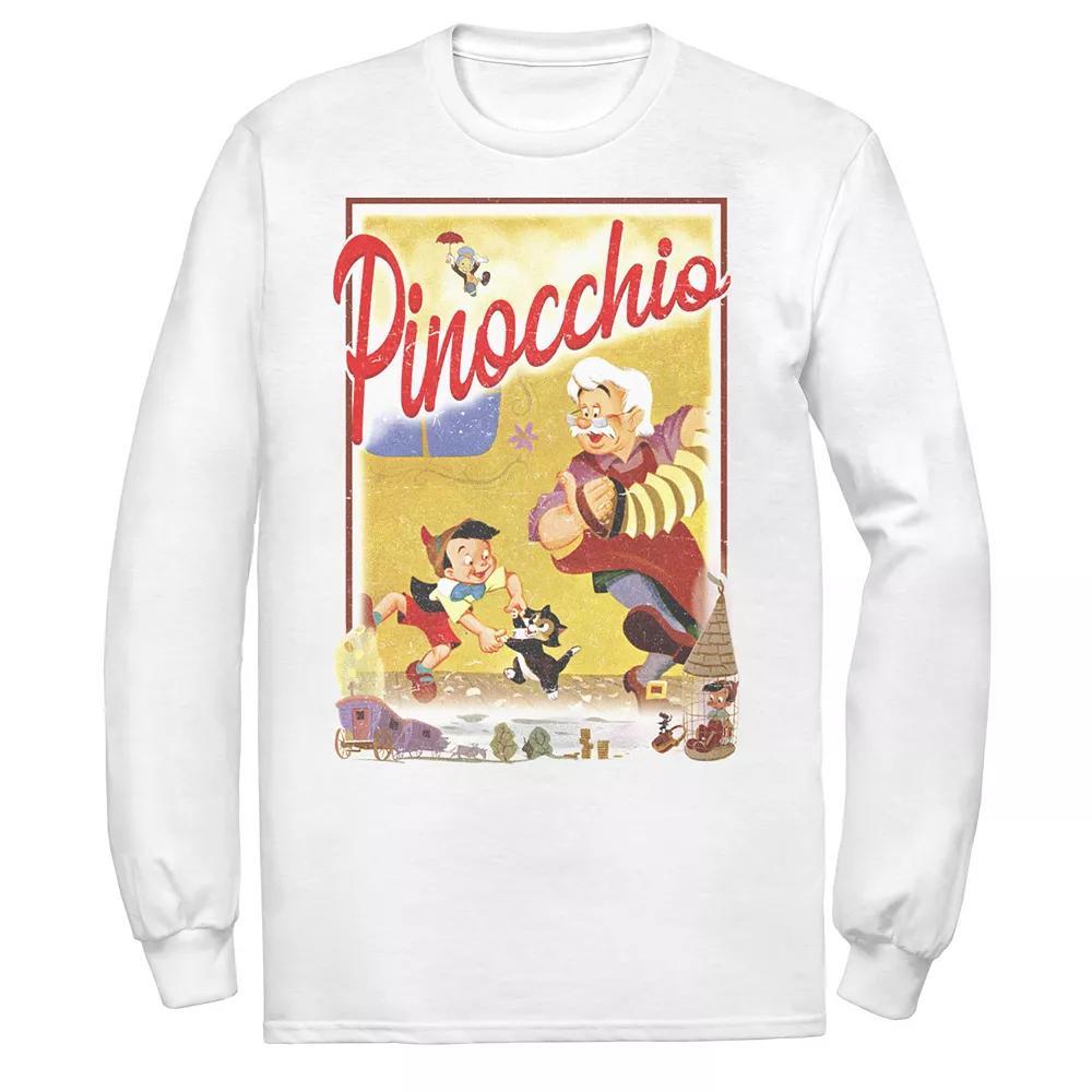 Men's Disney Pinocchio Vintage Storybook Poster Tee, Size: XL, White Product Image