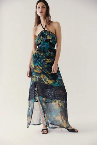 Nightcap Hibiscus Lace Maxi Dress Product Image