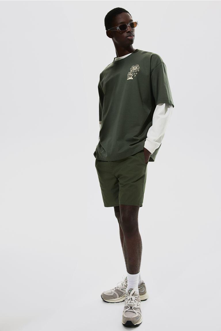Regular Fit Cotton Shorts Product Image