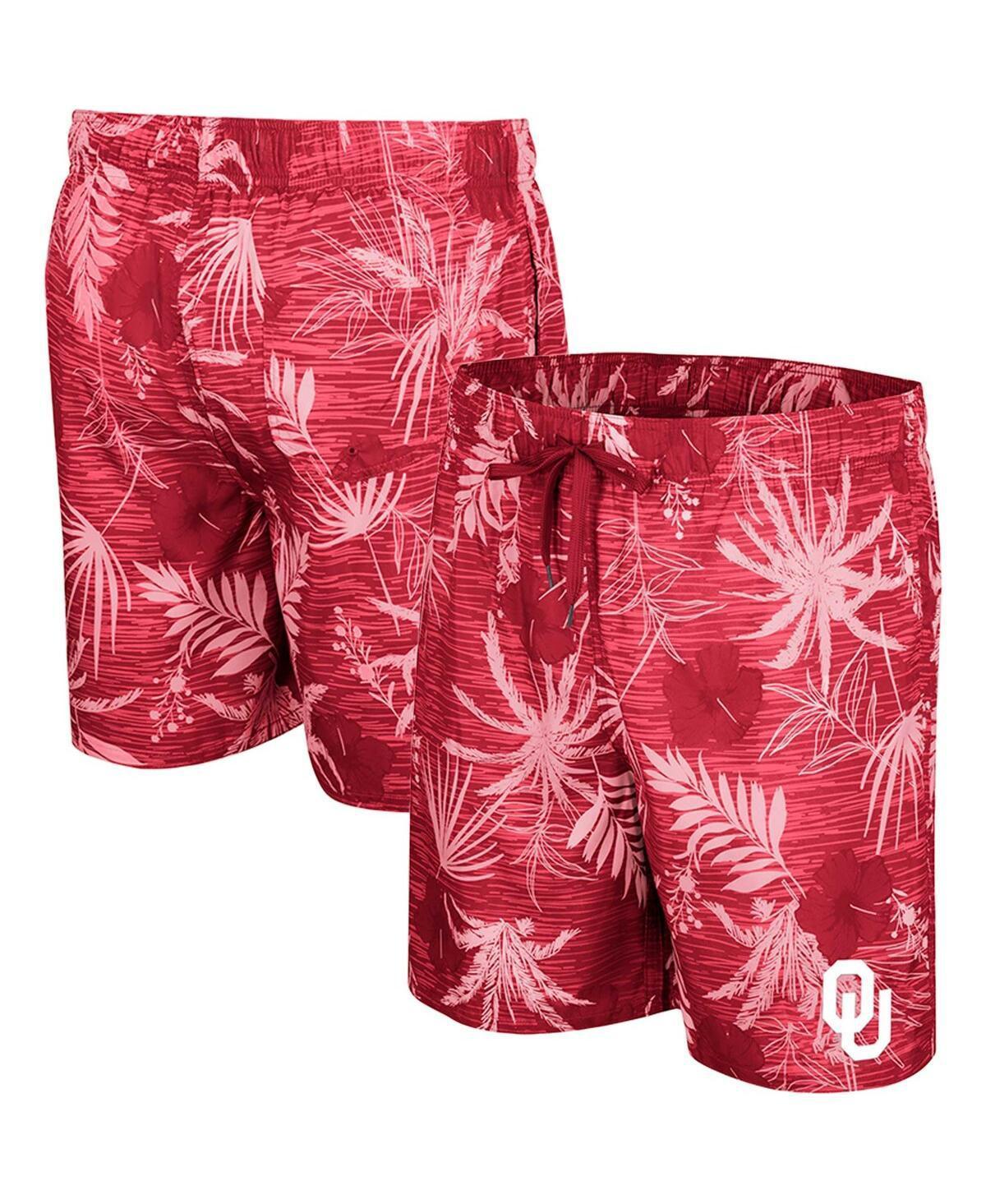 Men's Colosseum Crimson Alabama Crimson Tide What Else is New Swim Shorts, Size: Large, Red Product Image