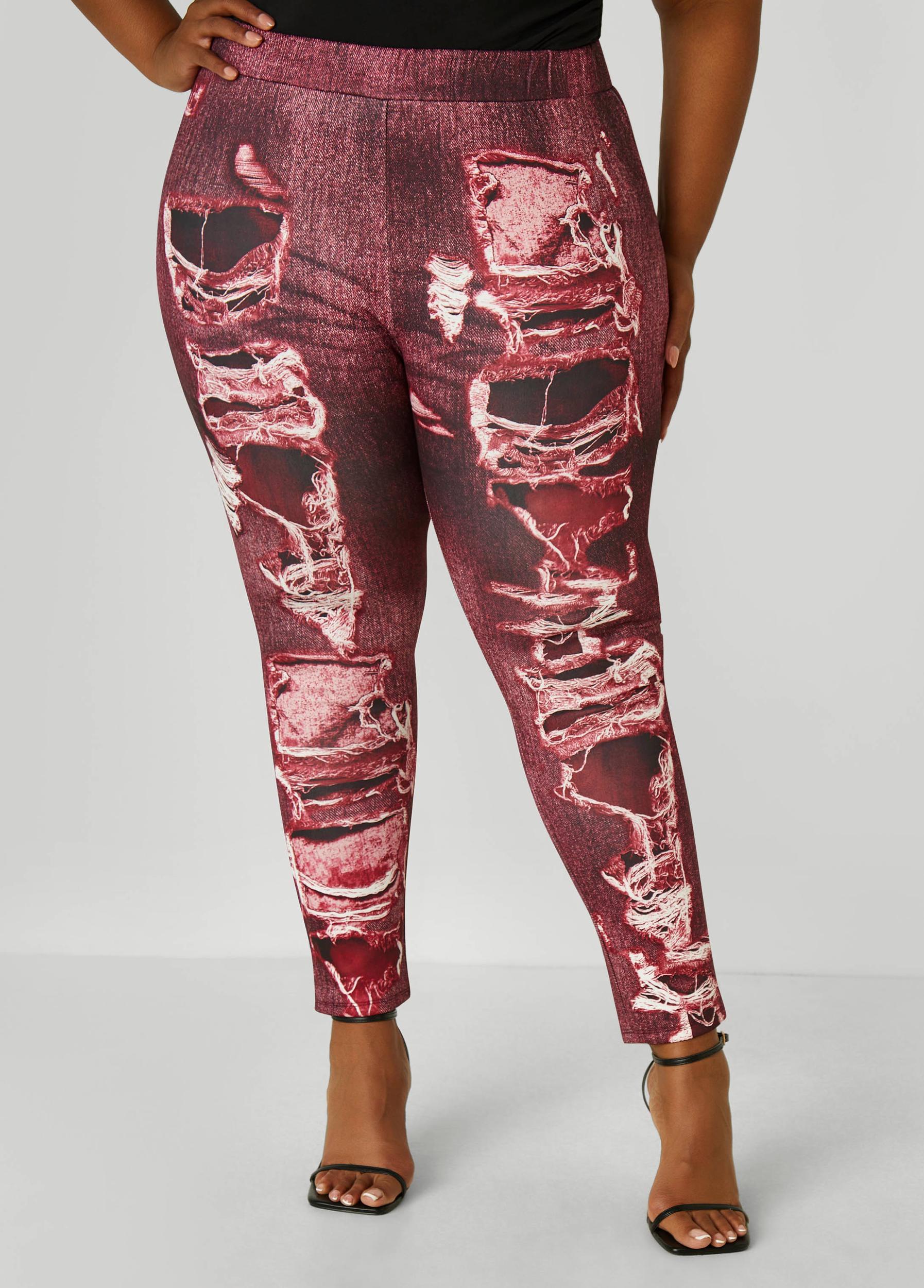 Denim Print Leggings Product Image