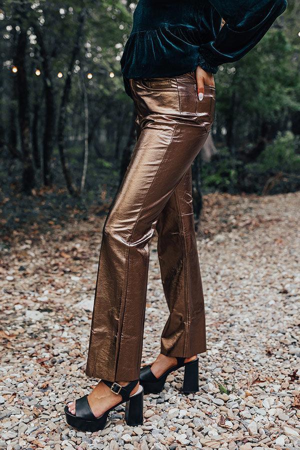 The Hudson High Waist Metallic Pants Product Image