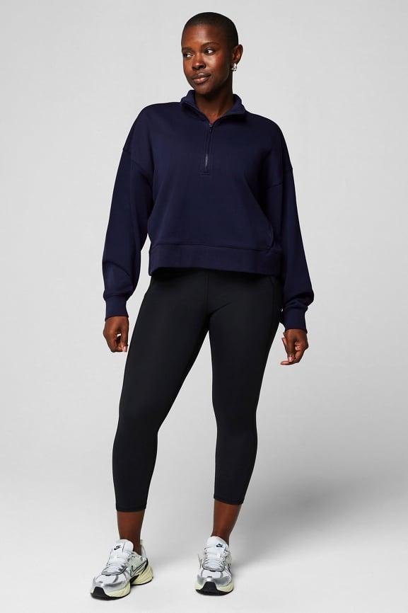 Year Round Terry Half Zip Sweatshirt Product Image