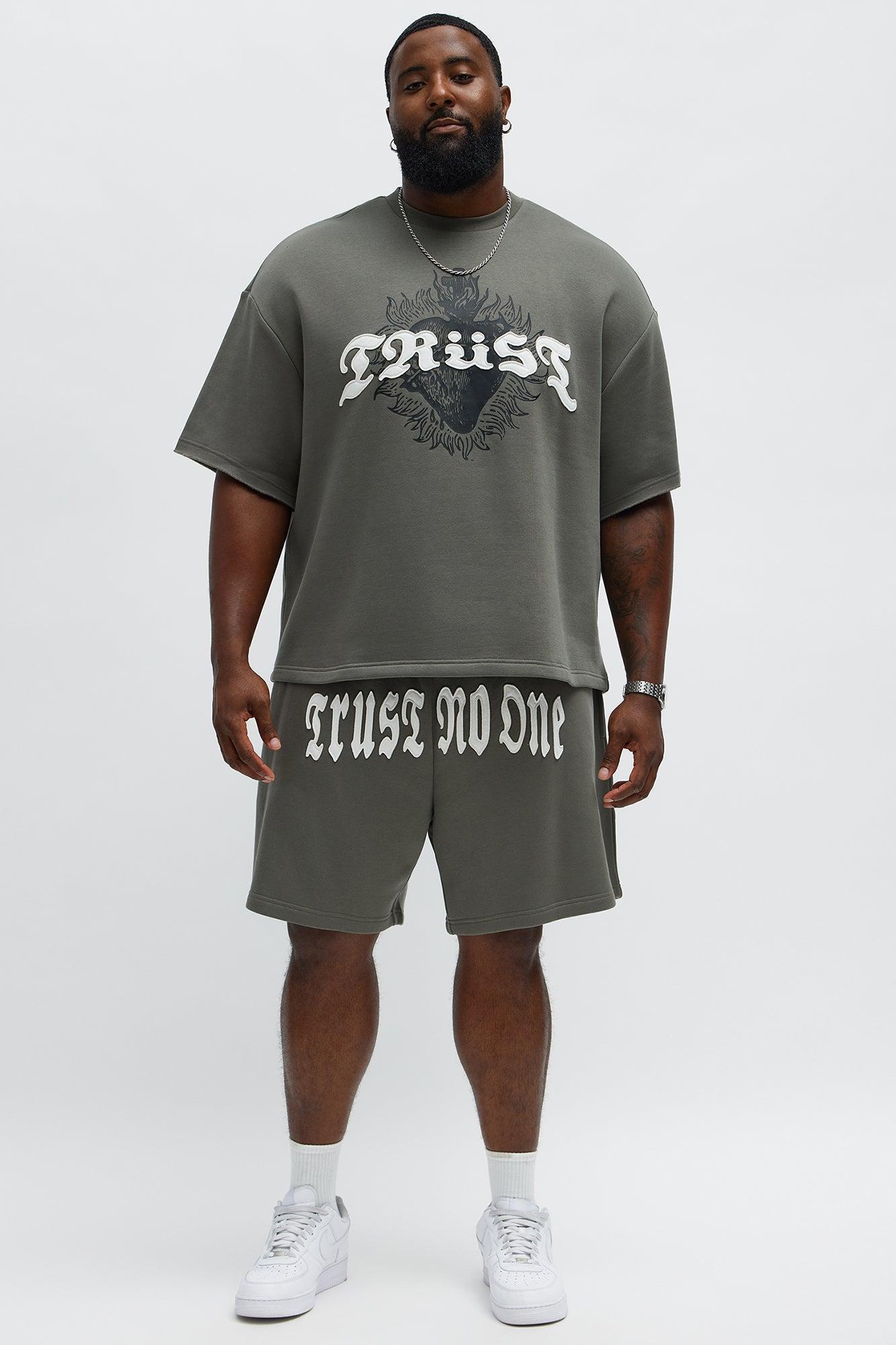 Tyson Trust Issues Short Sleeve Tee - Dark Grey Male Product Image