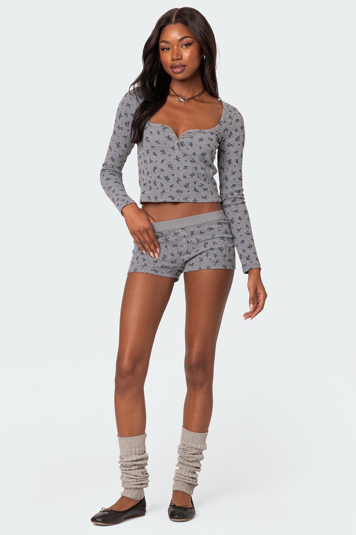 Lavender Waffle Top Product Image
