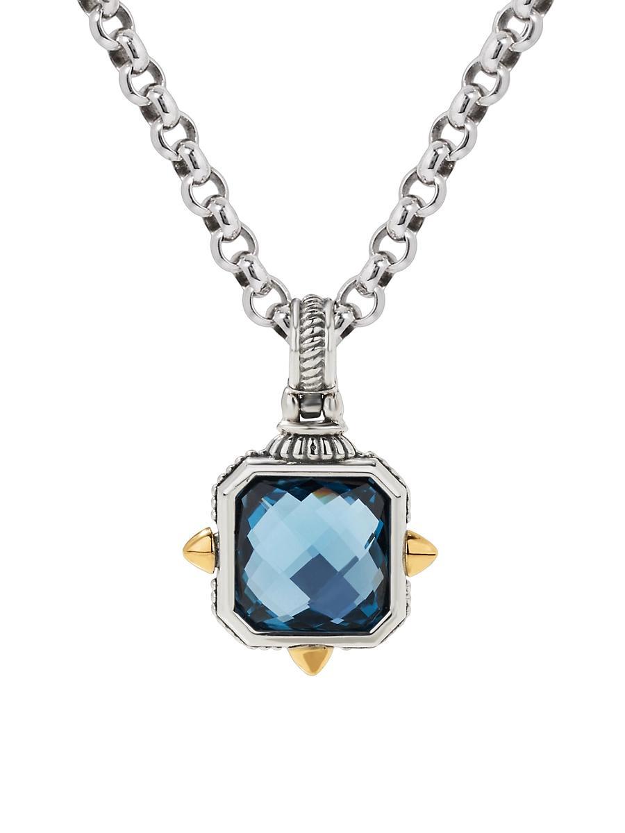 Womens Anthos S/G Blue Spinel Pendant Product Image