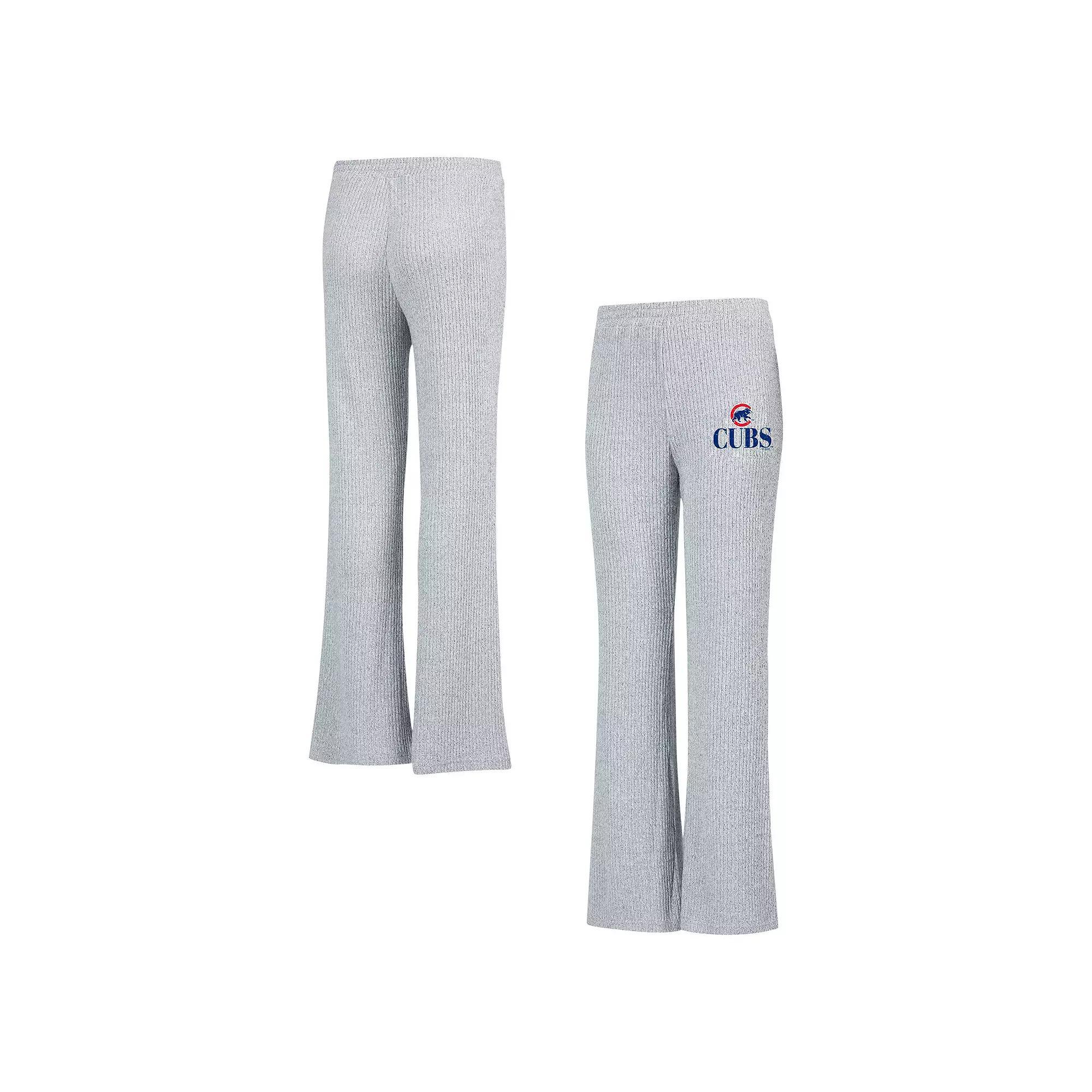 Women's Concepts Sport Gray St. Louis Cardinals Juniper Rib Knit Flare Sleep Pants, Size: Medium, Grey Product Image