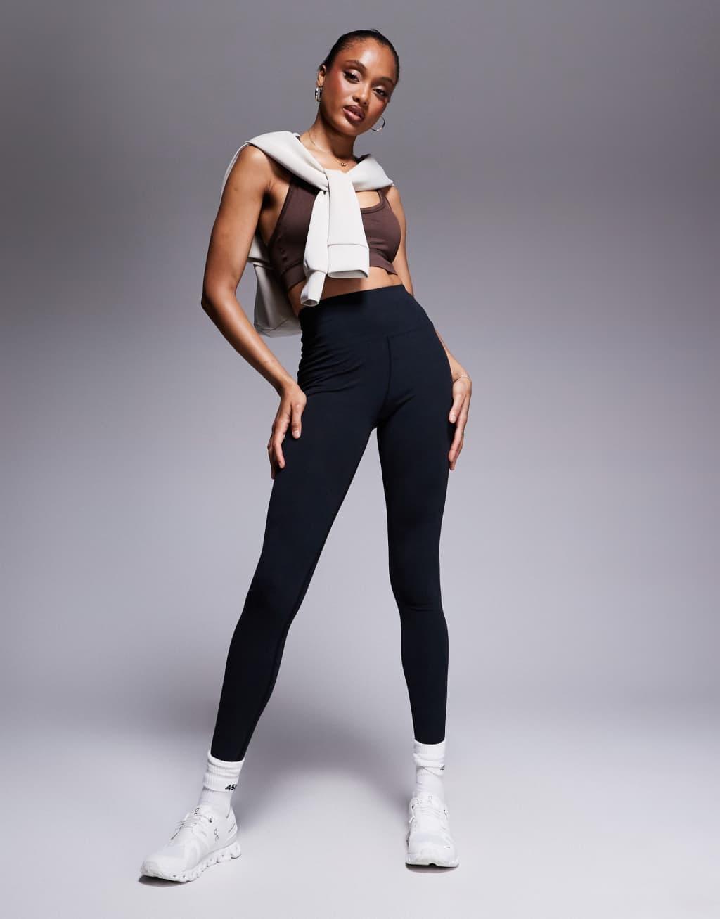 4505 Icon Tall soft touch yoga leggings in black  Product Image