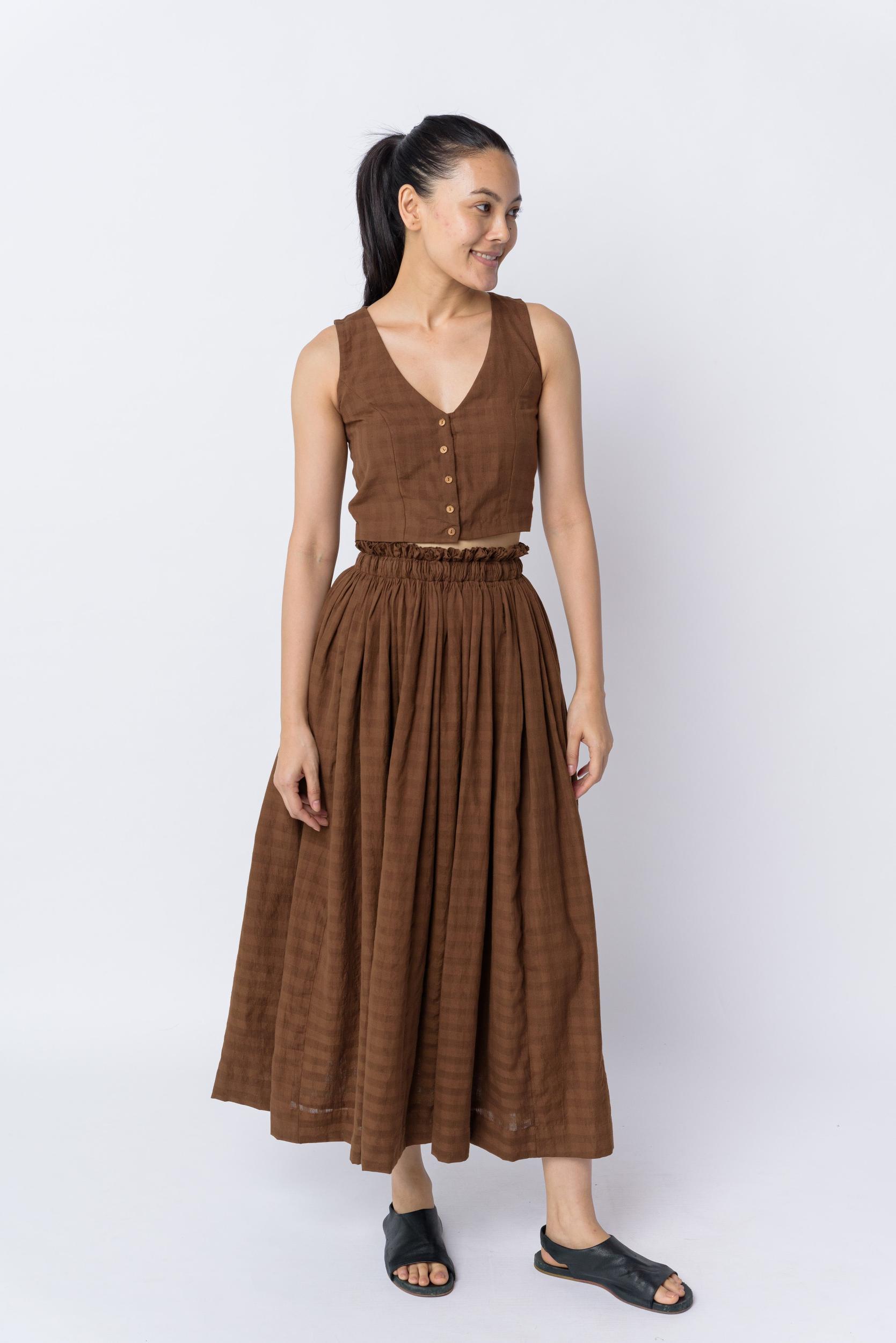 Antique brown blouse Product Image