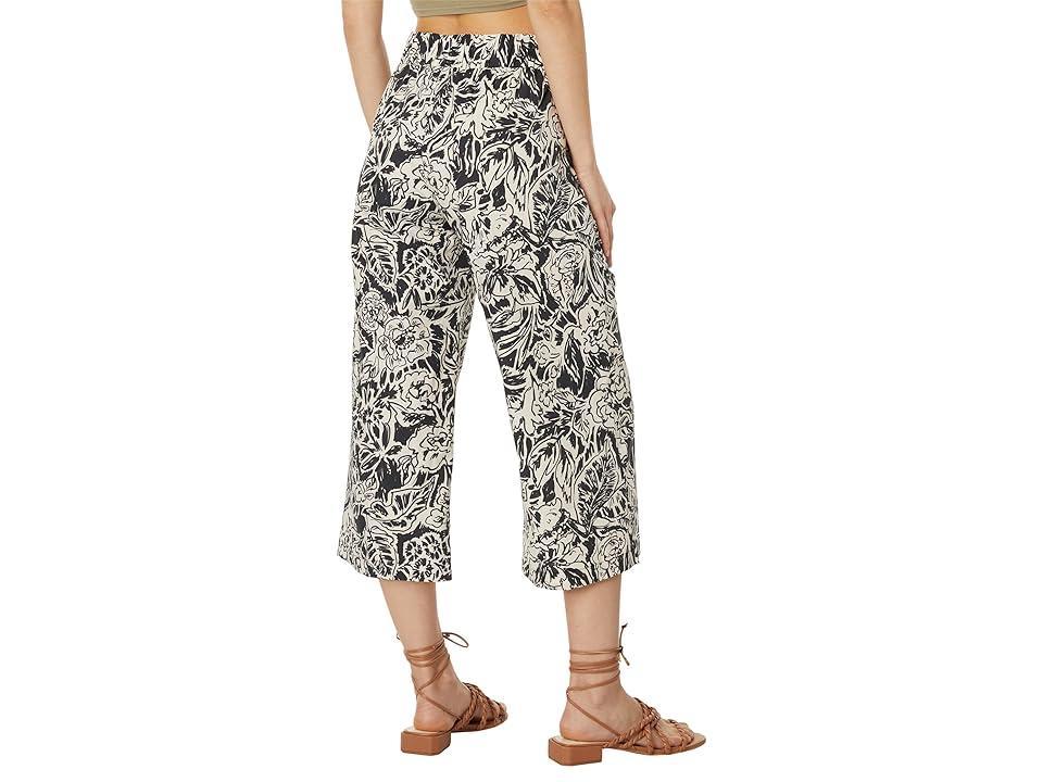 Elliott Lauren Neutral Ground - Printed Wide Leg Pants (Black/Off-White) Women's Casual Pants Product Image