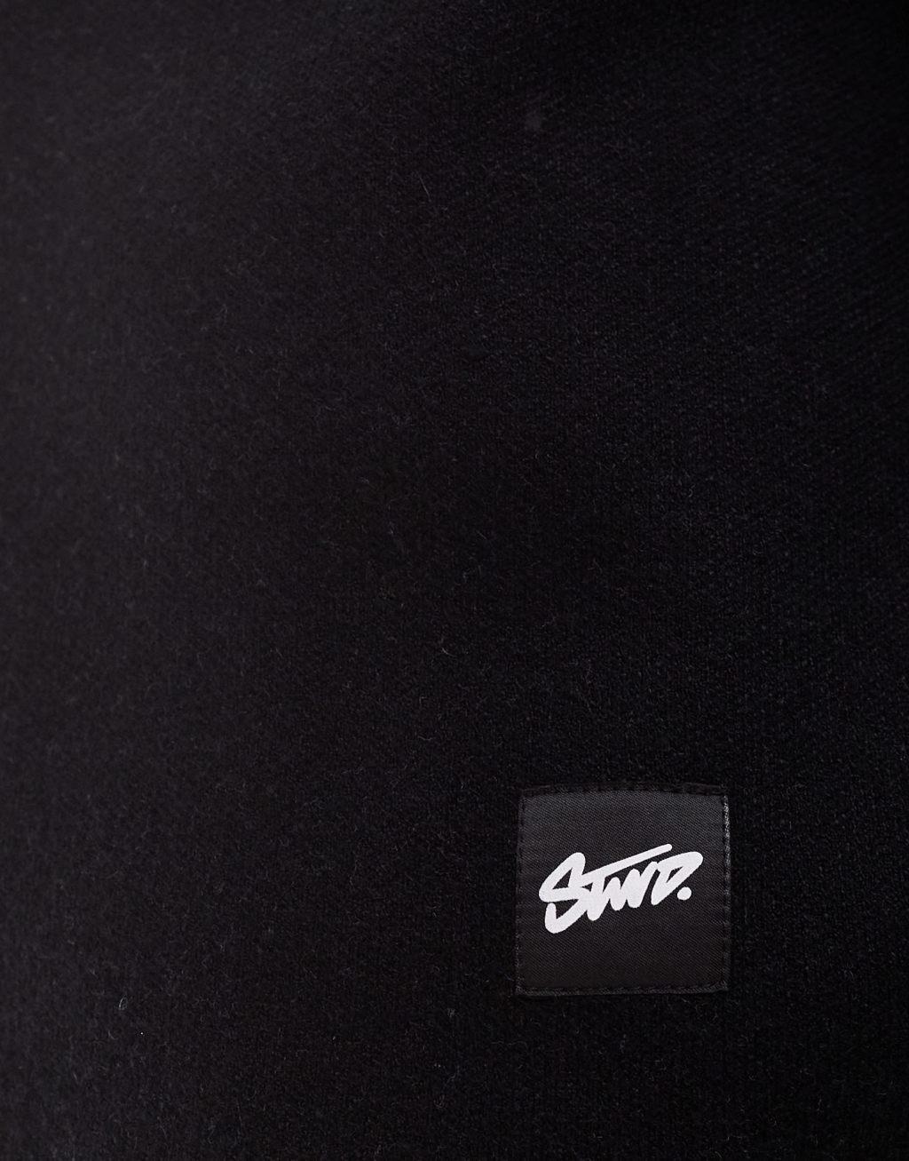 Pull&Bear STWD graphic printed sweater in black Product Image