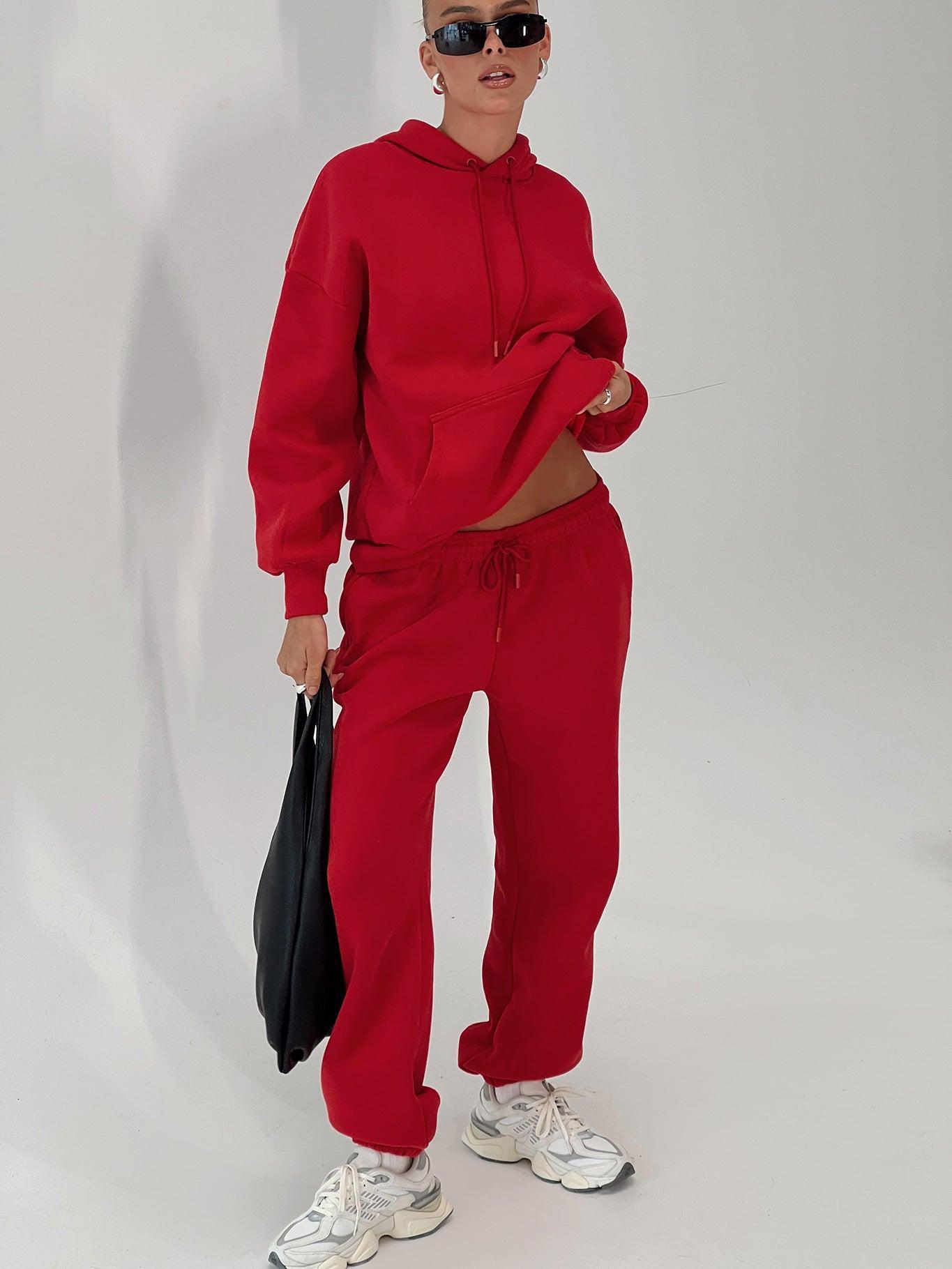 Dream Fleece Classic Hoodie Red Product Image