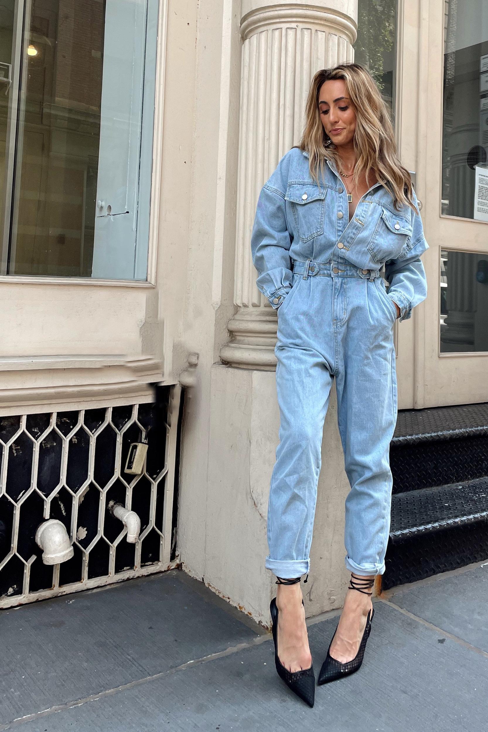 Hendrix Denim Jumpsuit Female Product Image